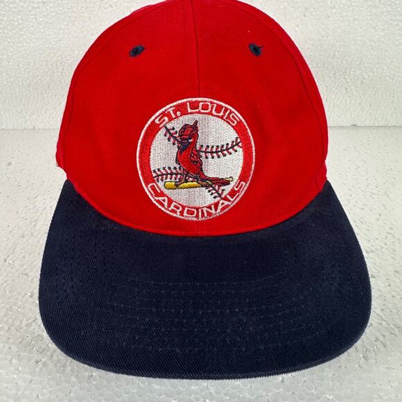 Vintage St Louis Cardinals Hat Cap MLB Baseball Signatures Red, Navy Blue OS - Picture 1 of 8